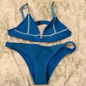 Triangl medium Blue Bikini Set